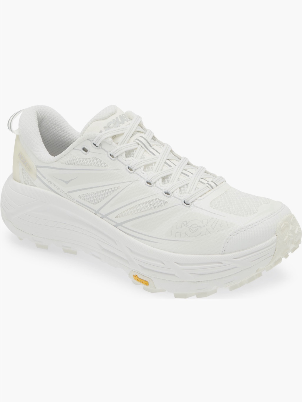 New Hoka Mafate Speed 2 Lite In White / Lunar Rock